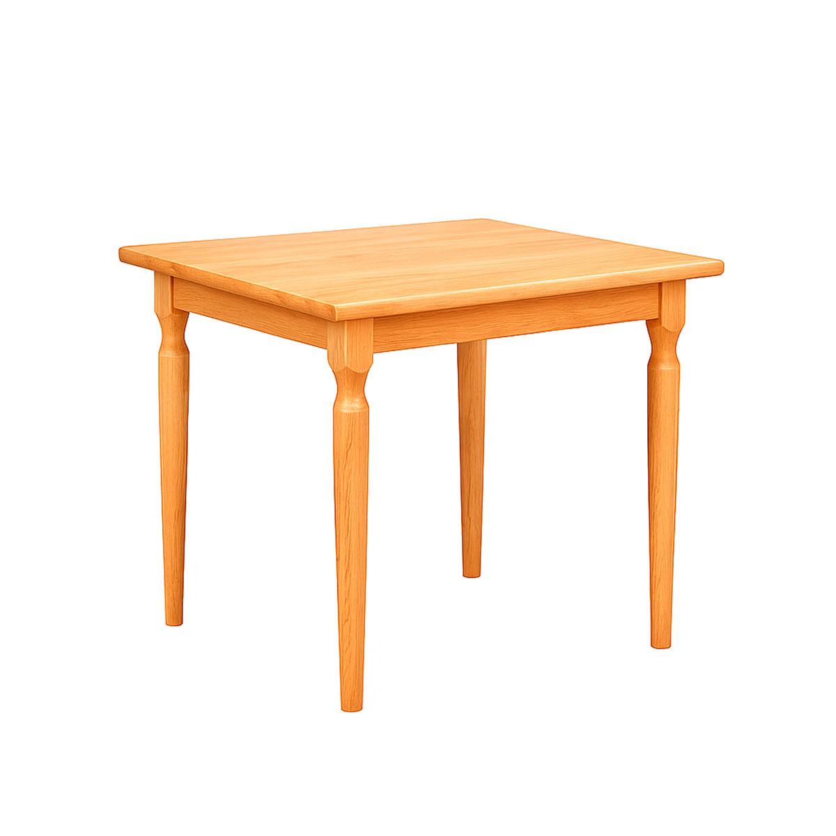 Mesa Quadrada Údine em Madeira Natural Acetinado 80x80x76cm Piratini