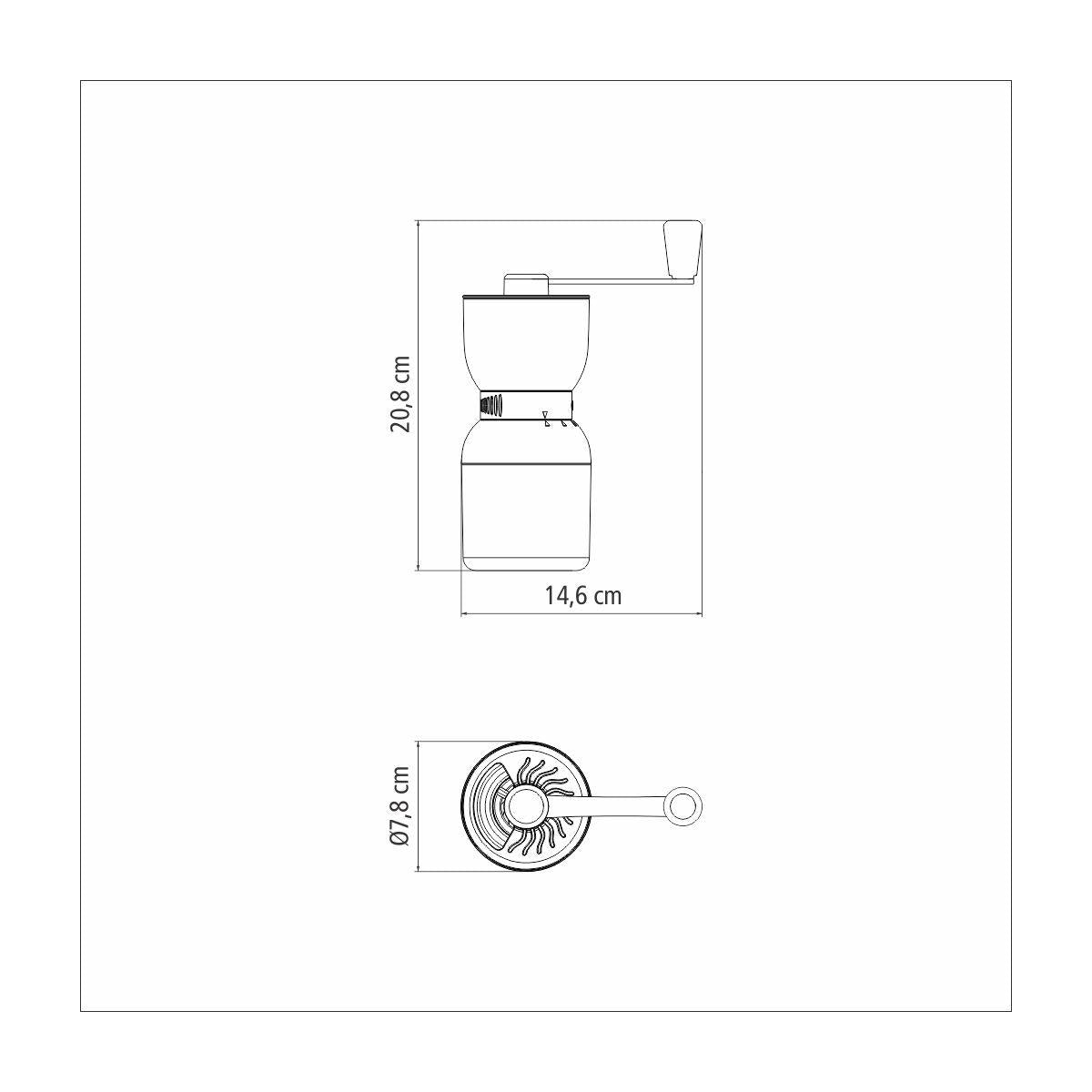 Moedor de Café Tramontina em Plástico ABS com Moinho em Cerâmica