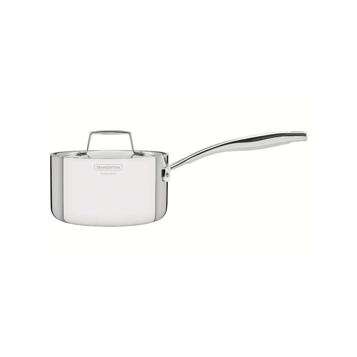 Panela Tramontina Grano em Aço Inox 16 cm 1,7L Fundo Triplo Compatível com Indução
