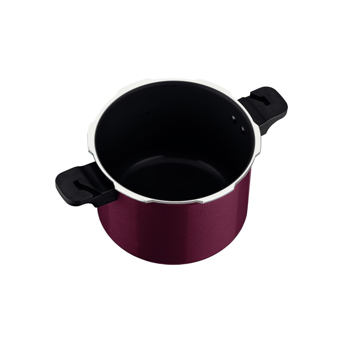Panela de Pressão Tramontina Torino 4,5 Litros 20 cm Vermelho em Alumínio com Revestimento Cerâmico Fundo de Indução