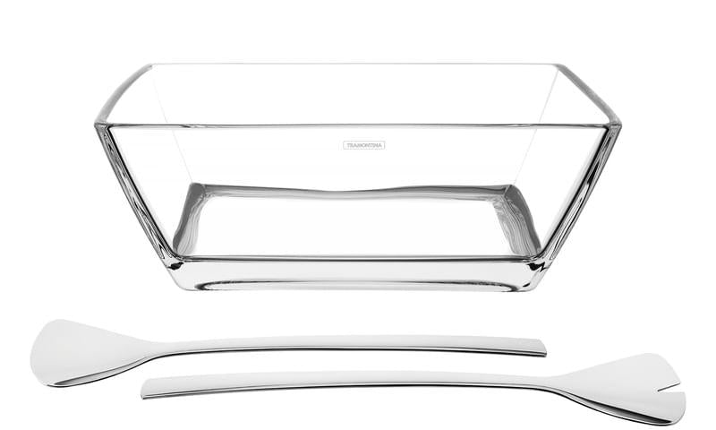 Jogo para Salada Cristal 3 peças Lapidar Tramontina 64550200
