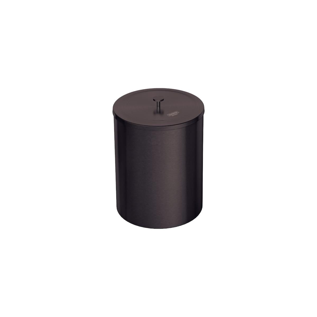 Lixeira Tramontina Útil em Aço Inox Scotch Brite Verniz Black Matte 5 Litros OUTLET
