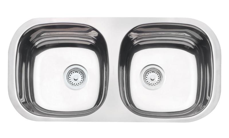 Cuba Dupla Aço Inox Polido 78x39 cm Perfecta OUTLET Tramontina 94900359
