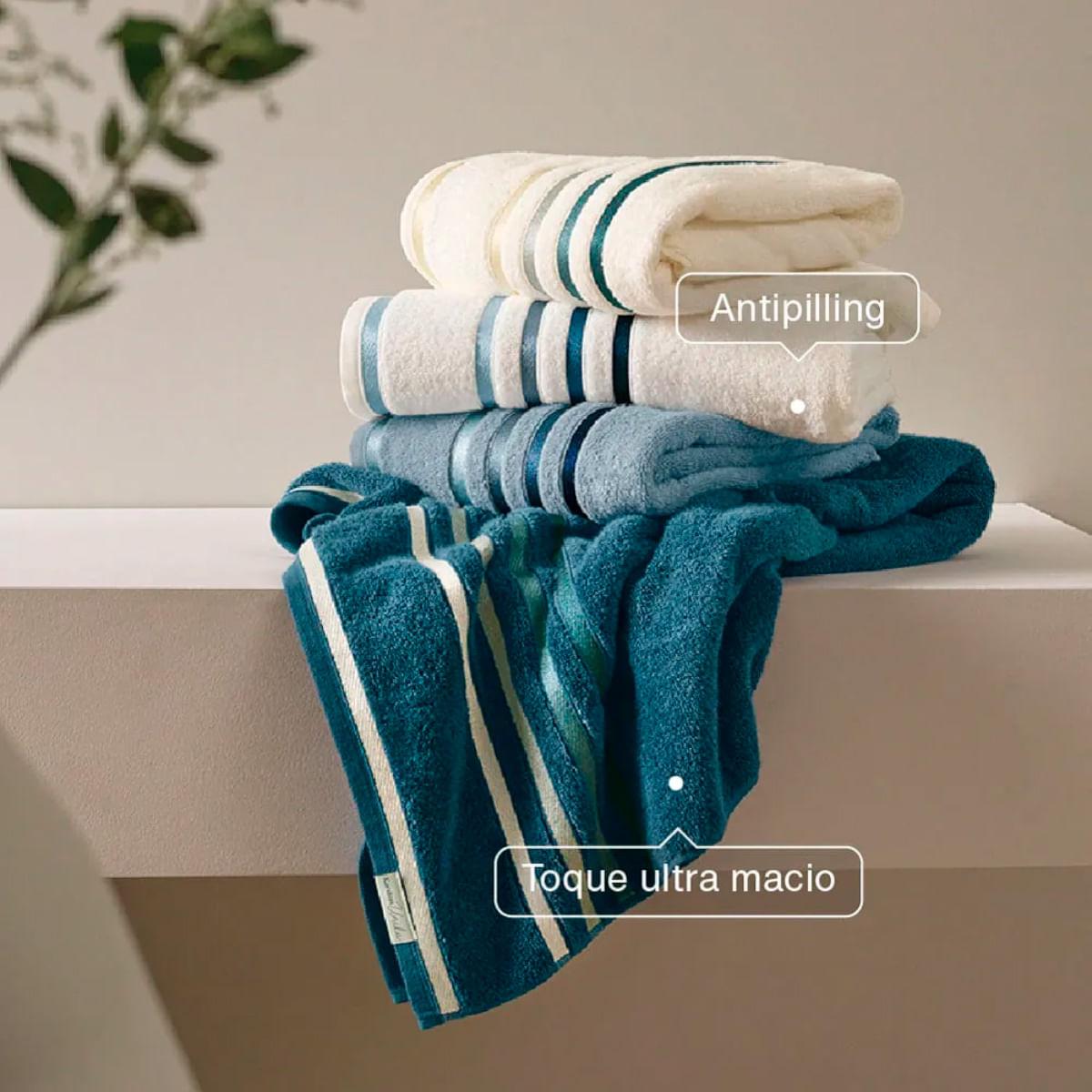 Toalha de Rosto Karsten Fio Penteado Lumina Allure Azul