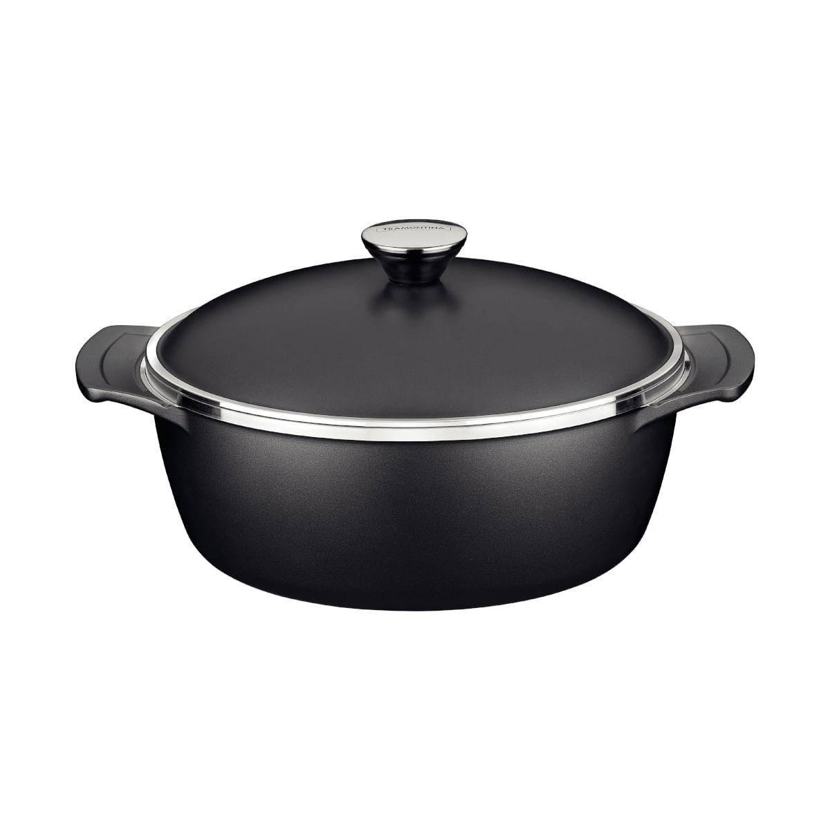 Caçarola Tramontina Lyon em Alumínio Starflon 26 cm 4,6 Litros Preto