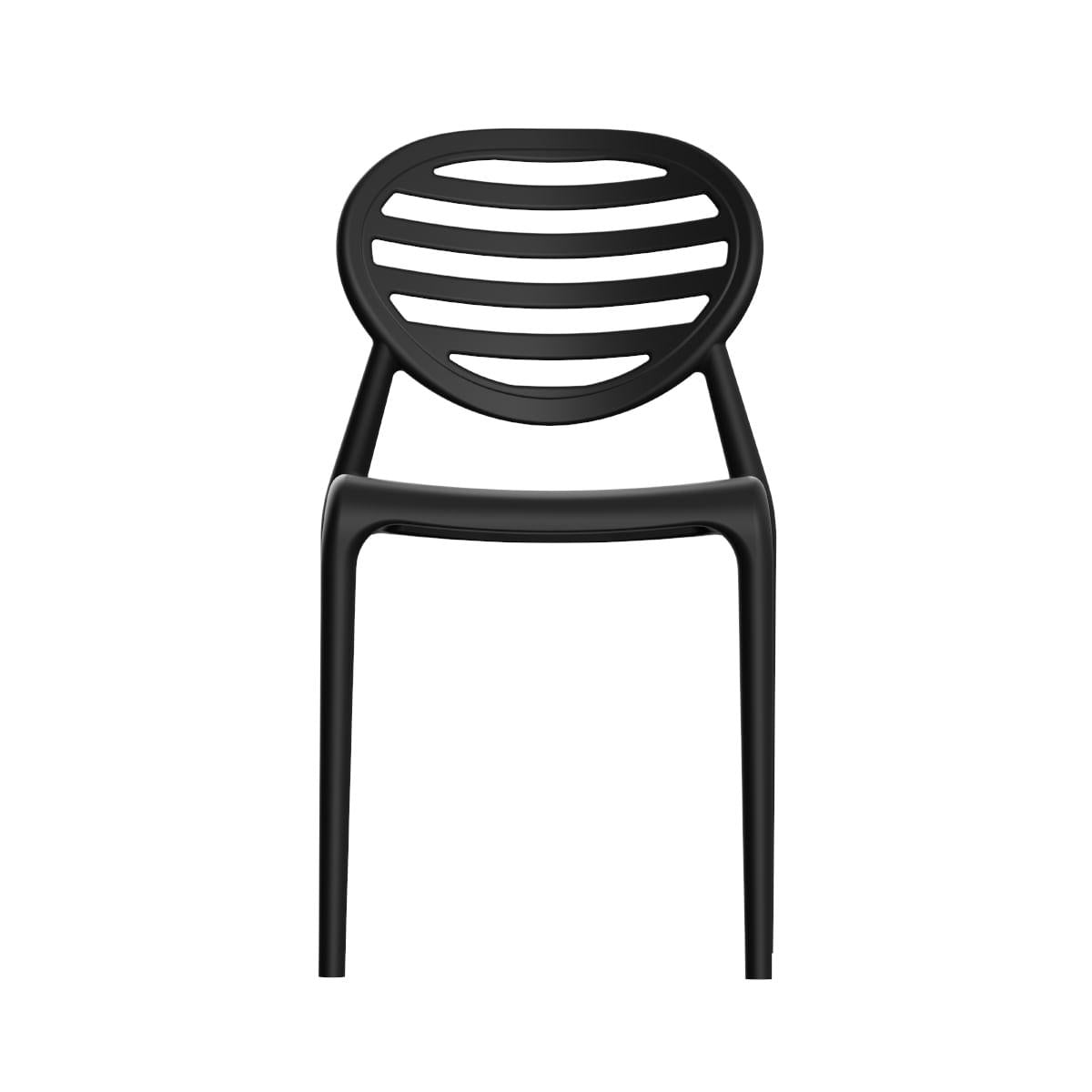 Cadeira Stripe em Polipropileno Preto Im In