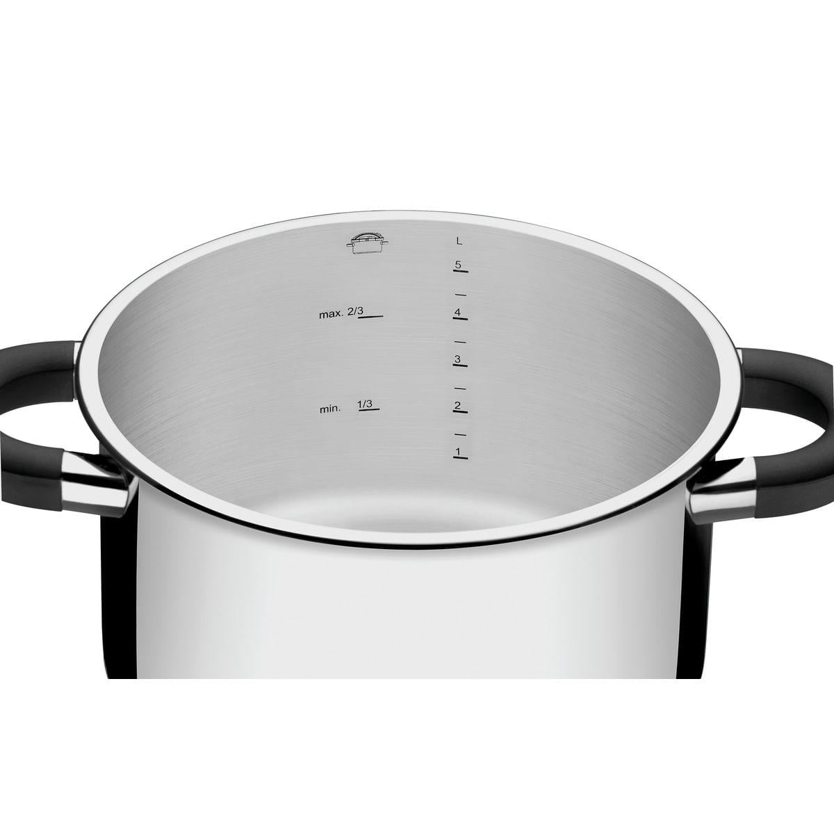 Panela de Pressão Tramontina em Aço Inox Fundo Triplo 24 cm 6 Litros 62518240