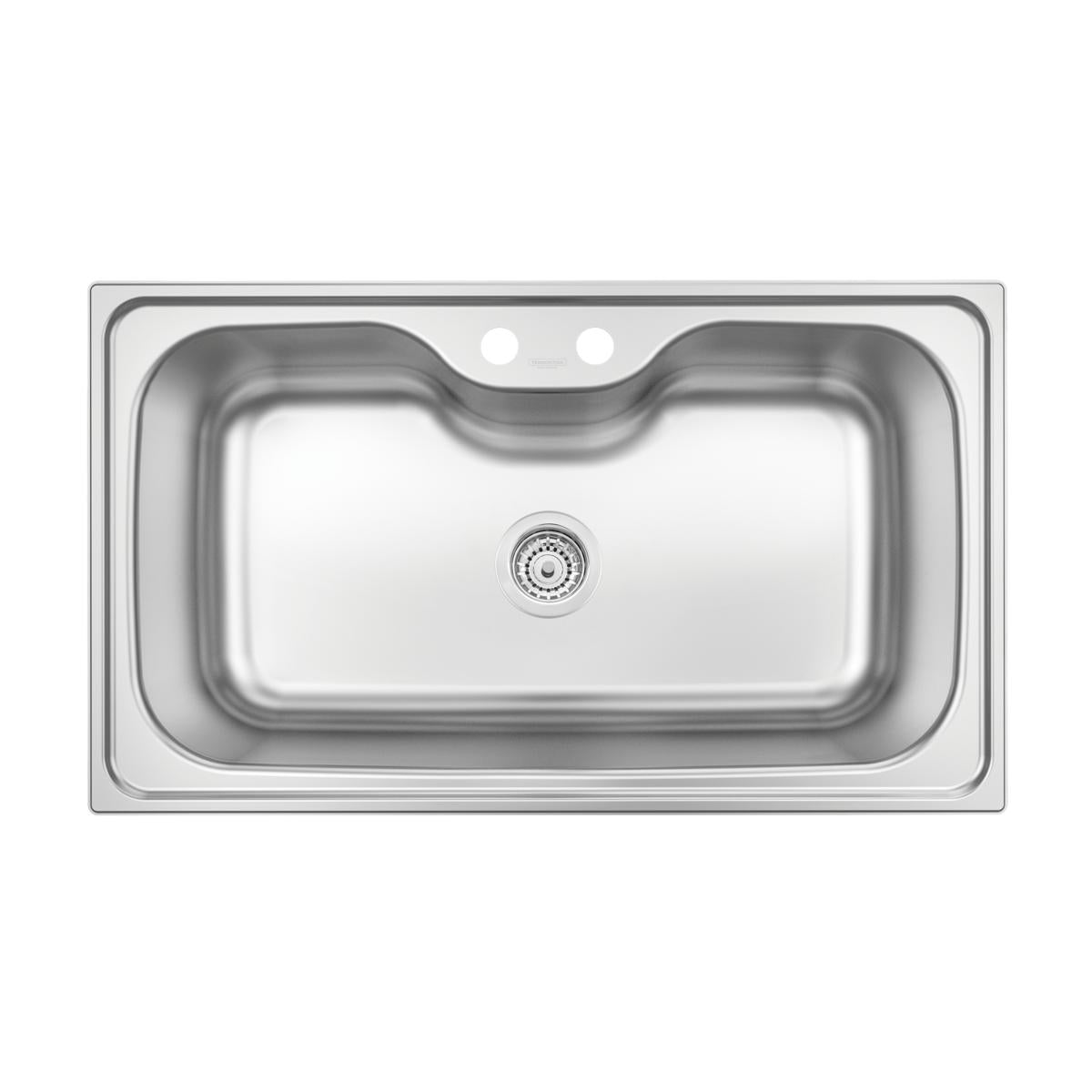 Cuba de Sobrepor Tramontina Morgana Maxi 86x50 cm em Aço Inox Acetinado Outlet