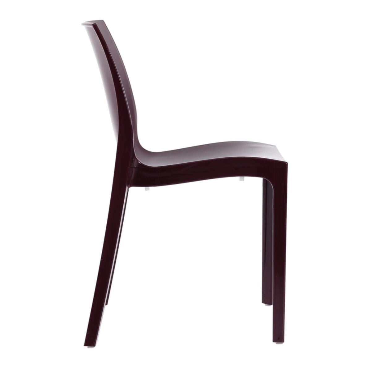 Cadeira Tramontina Alice Vermelho Garnet Brilho em Polipropileno