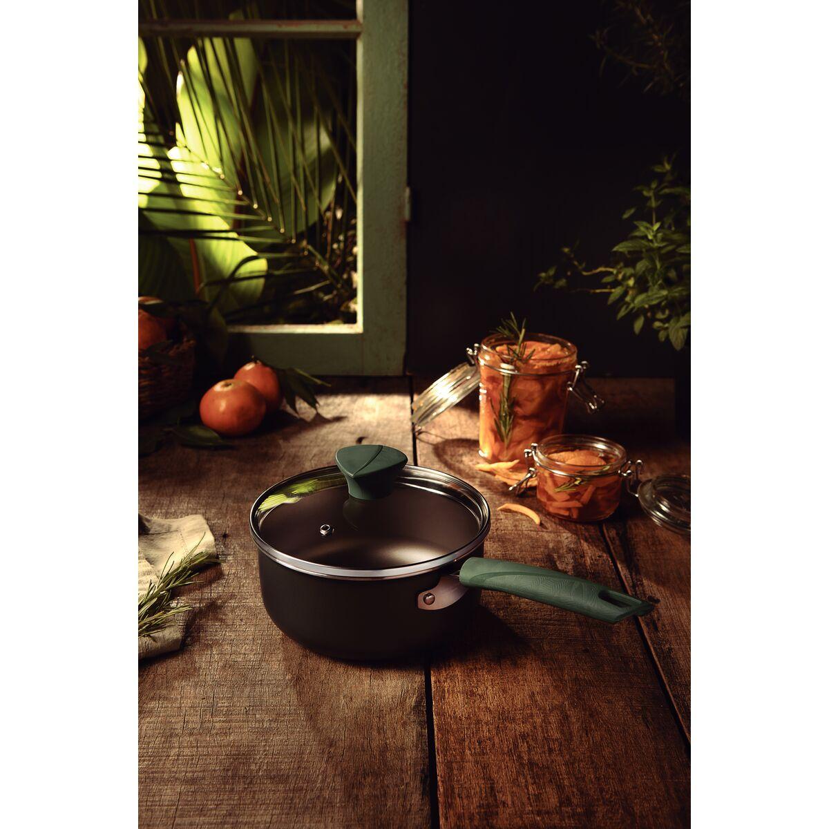 Panela Tramontina Lyf em Alumínio 16 cm 1,5 L Antiaderente Starflon Max Verde Natureza