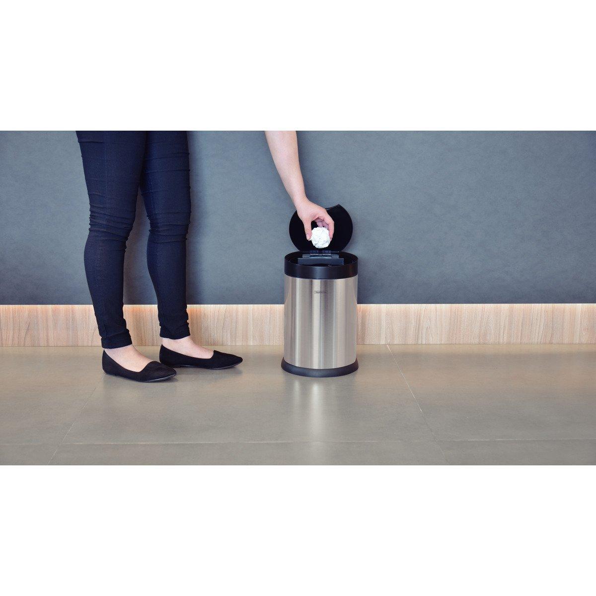 Lixeira Tramontina Smart Automática com Sensor em Aço Inox com Acabamento Scotch Brite 6 Litros