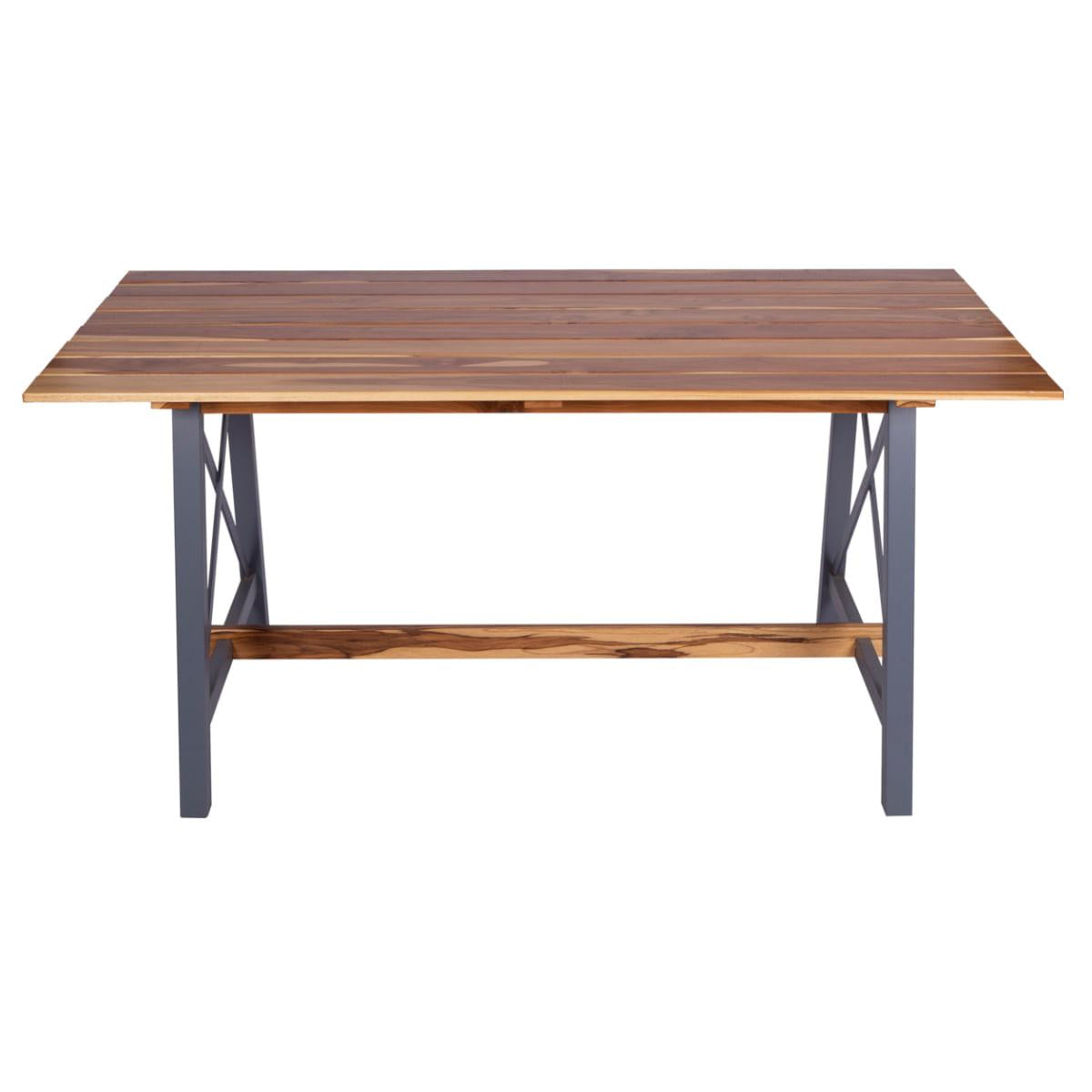 Mesa Retangular Tramontina Mistral em Madeira Teca e Tauari com Acabamento Verniz Incolo 160 x 84 cm