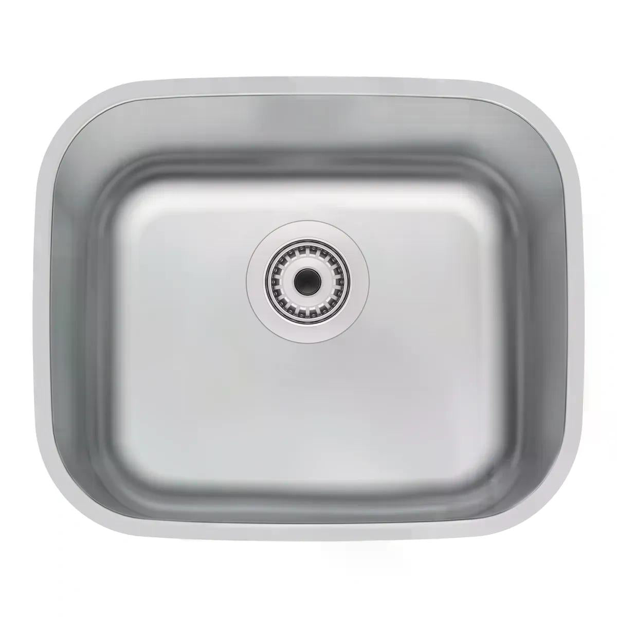 Cuba Tramontina Lavínia Plus 40 BL Inox Escovado 40 x 34 cm Válvula 3 1/2 pol