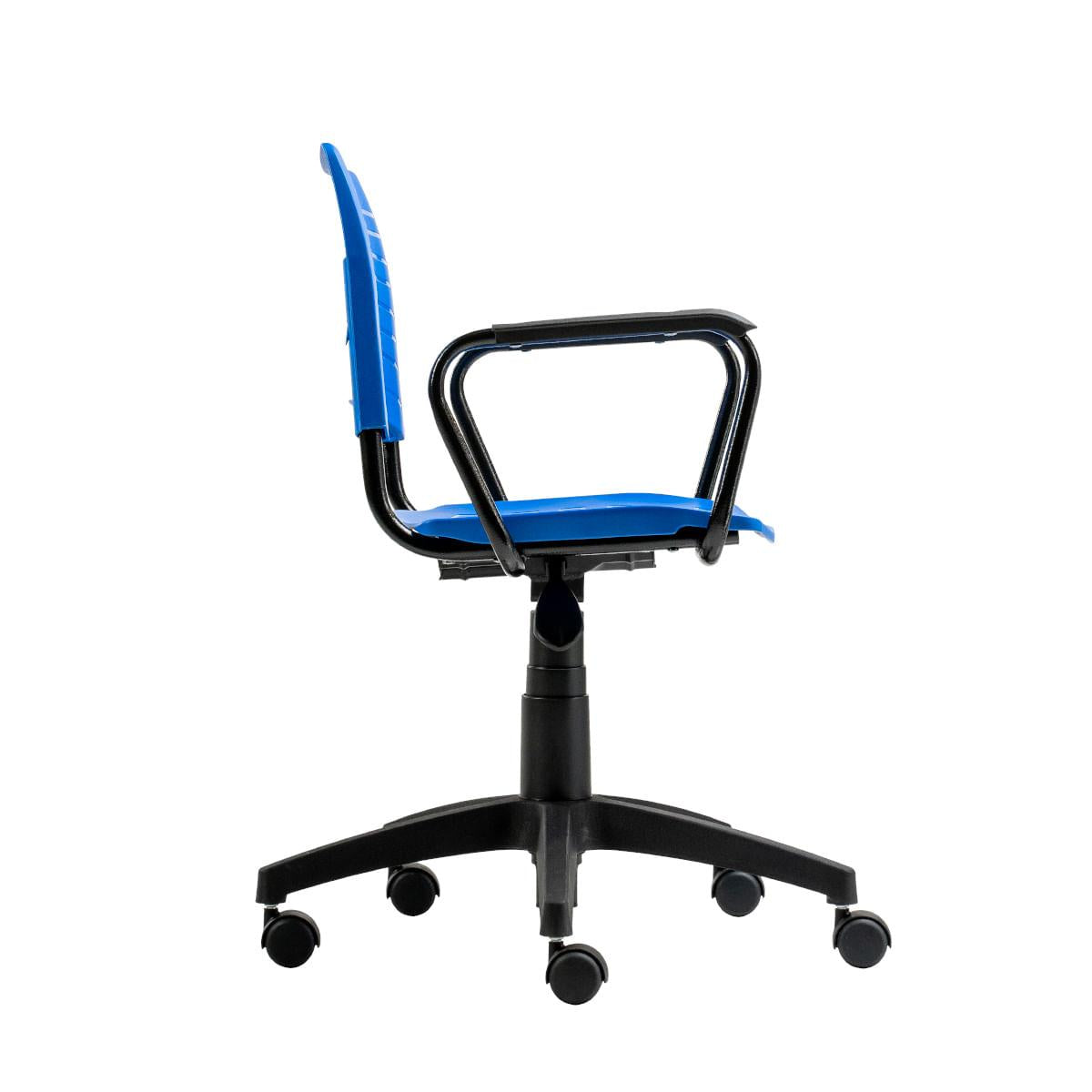 Cadeira de Escritório Giratória Fit em Polipropileno Azul Roal
