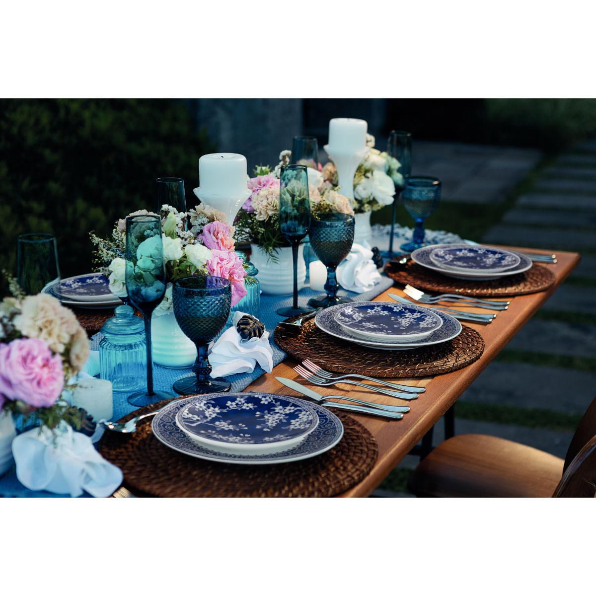 Aparelho de Jantar Tramontina Umeko em Porcelana Decorada 20 Peças