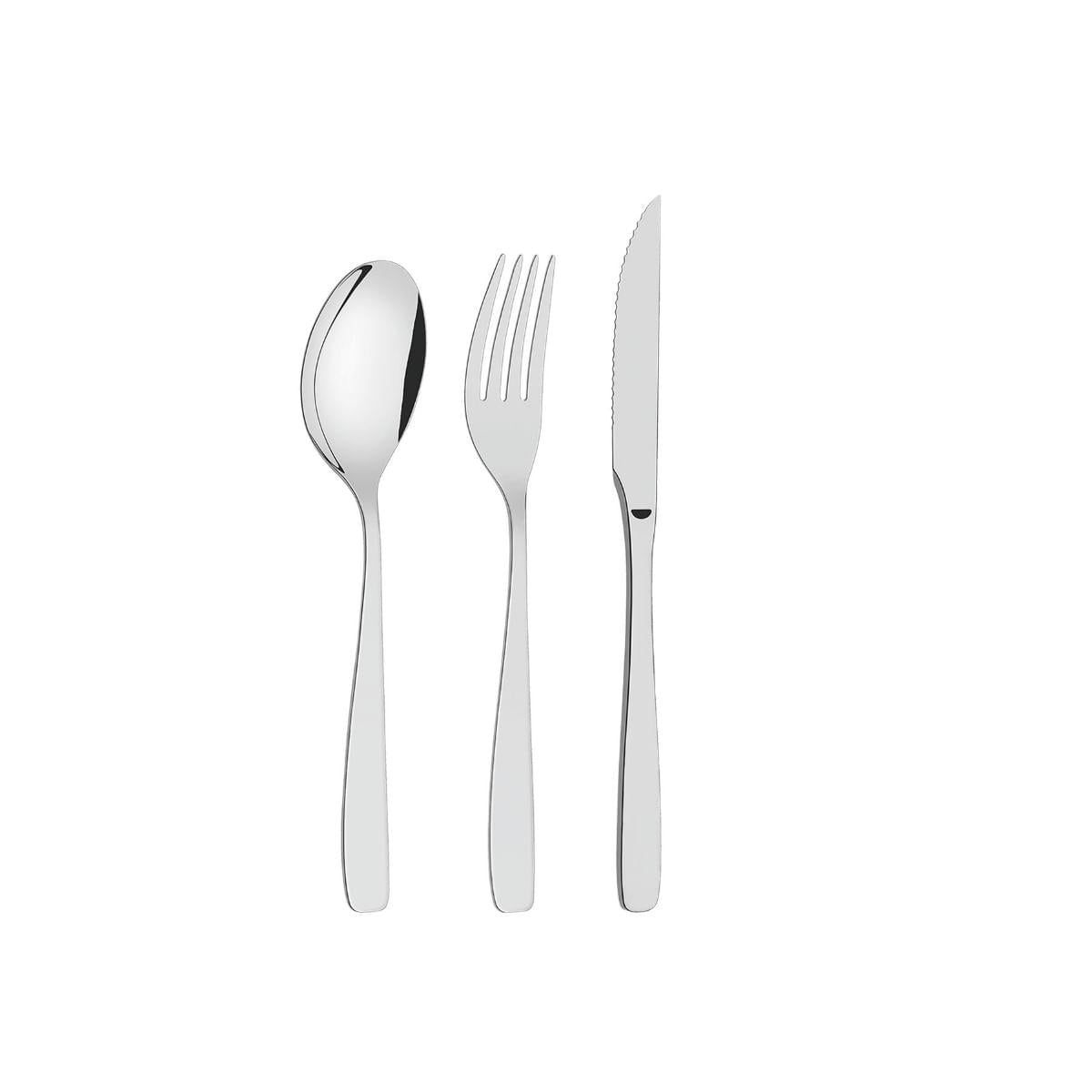 Faqueiro Tramontina Cosmos Aço Inox com Facas para Churrasco 30 Peças