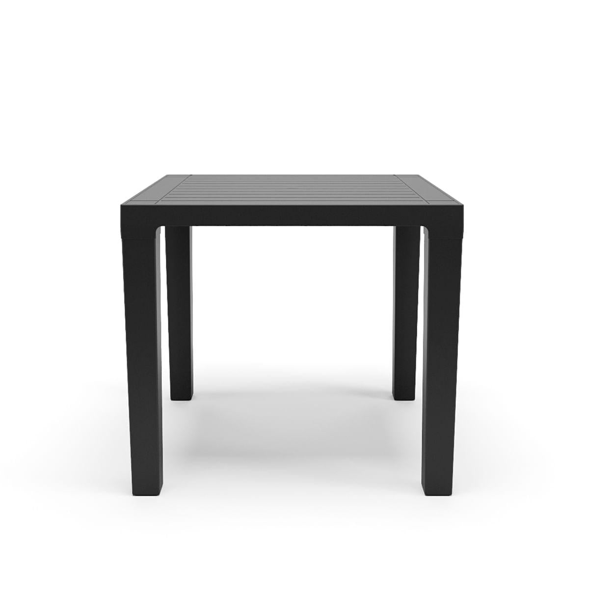 Mesa Niala Quadrada Preta 80cm em Polipropileno Plaxmetal