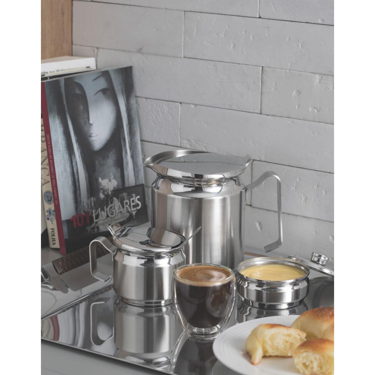 Bule Tramontina para Café e Leite em Aço Inox 7,1 cm 260 ml