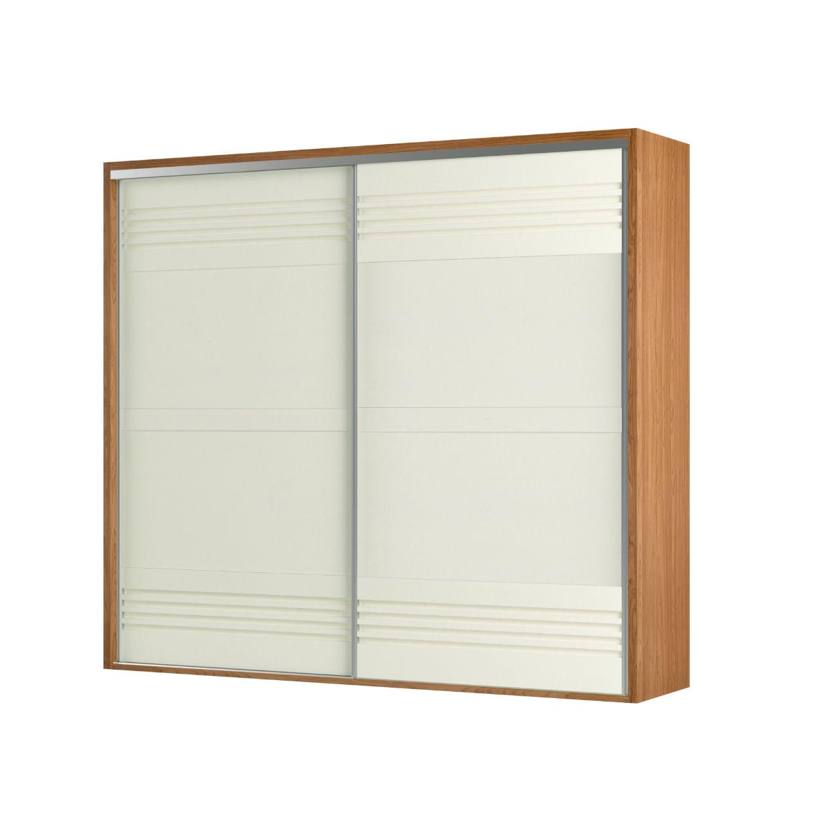Guarda-Roupa com 2 Portas de Correr 267 cm Freijó/Off White TW603 JW Dalla Costa