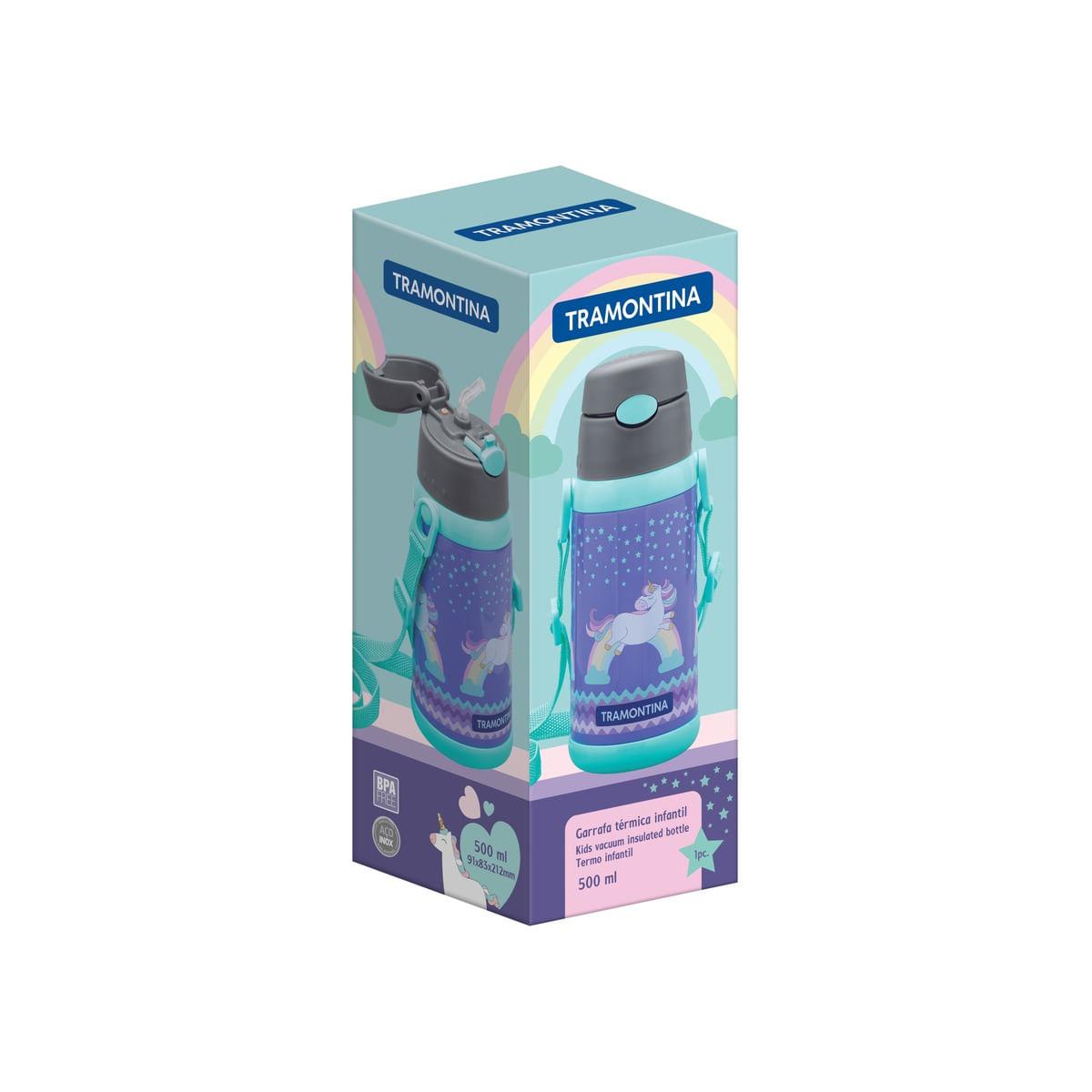Garrafa Térmica Tramontina Infantil Unicórnio 500 ml 61647054