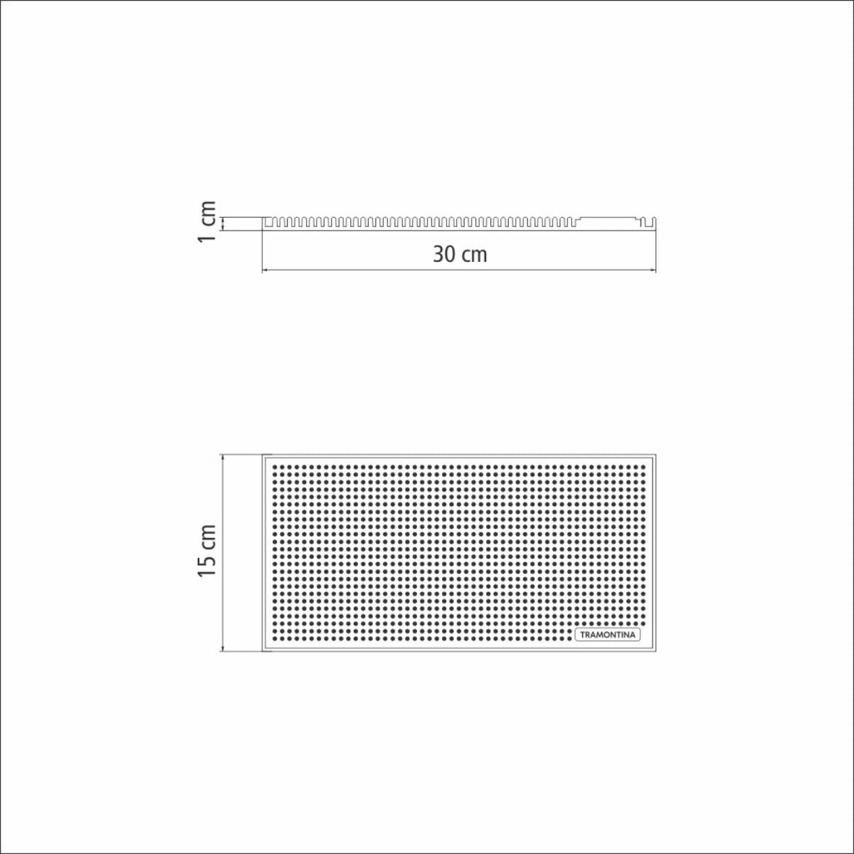 Tapete de Bar em PVC Antiderrapante para Balcão 30x15cm