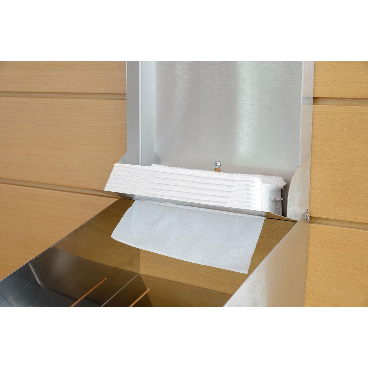 Dispenser para Papel Toalha Tramontina em Aço Inox com Acabamento Scotch Brite