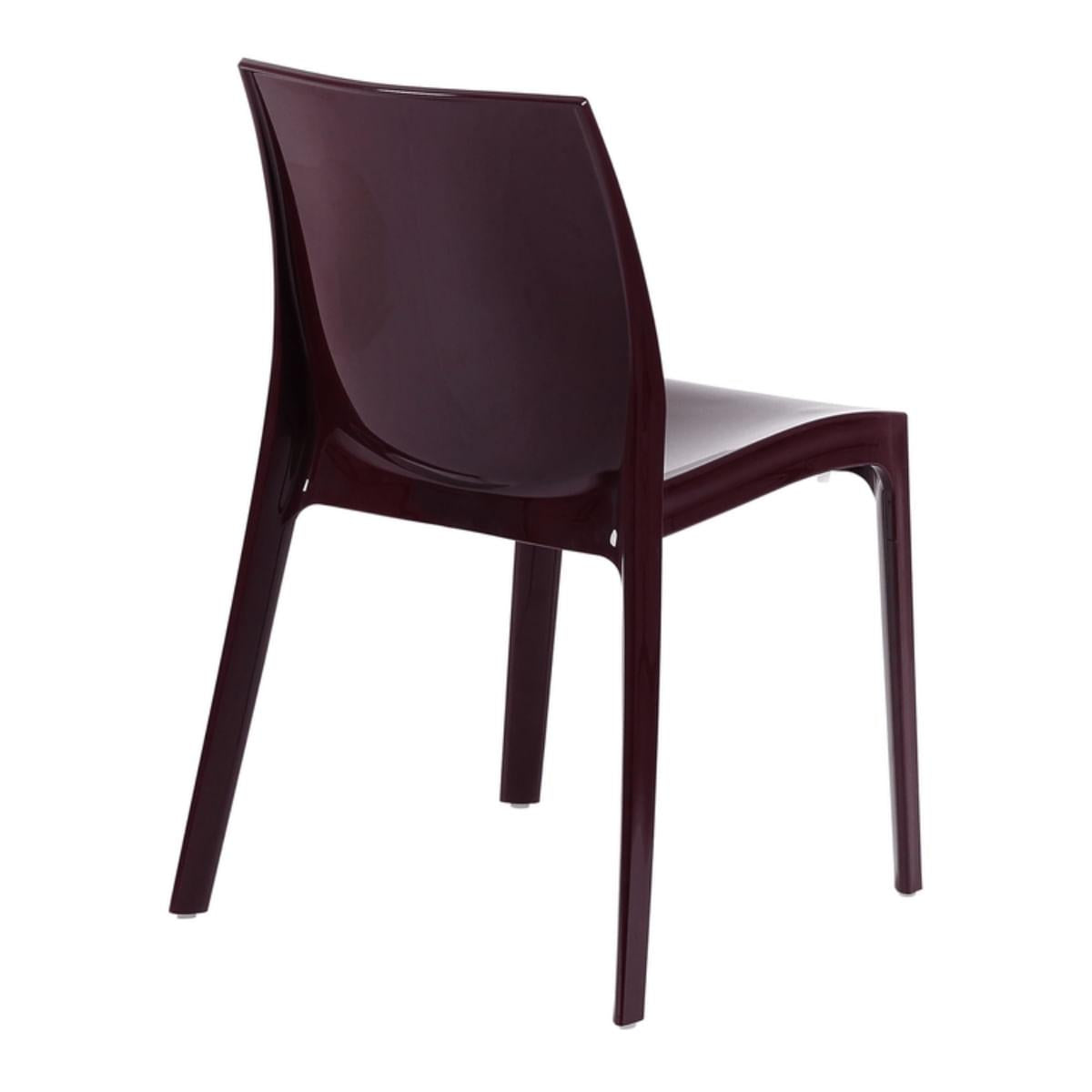 Cadeira Tramontina Alice Vermelho Garnet Brilho em Polipropileno