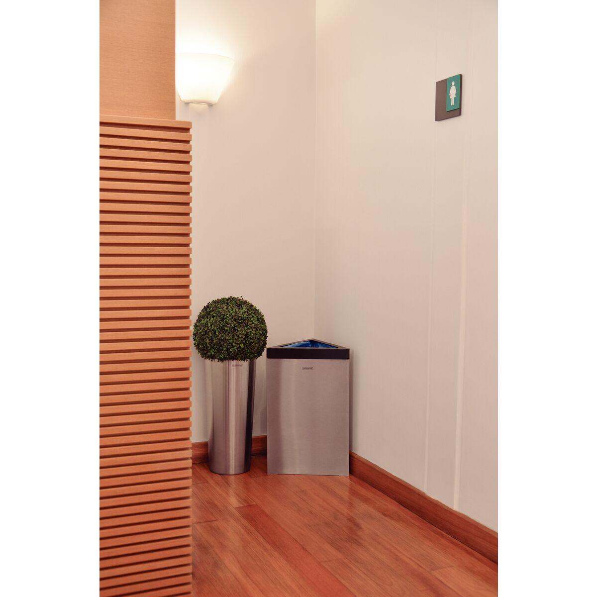 Lixeira Tramontina Terni 40 Litros em Aço Inox Scotch Brite