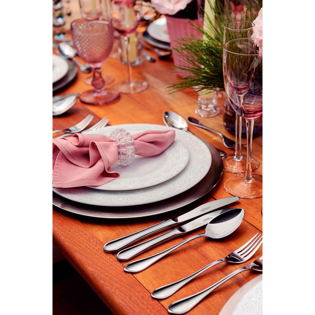 Aparelho de Jantar Tramontina Alicia em Porcelana Decorada 20 Peças