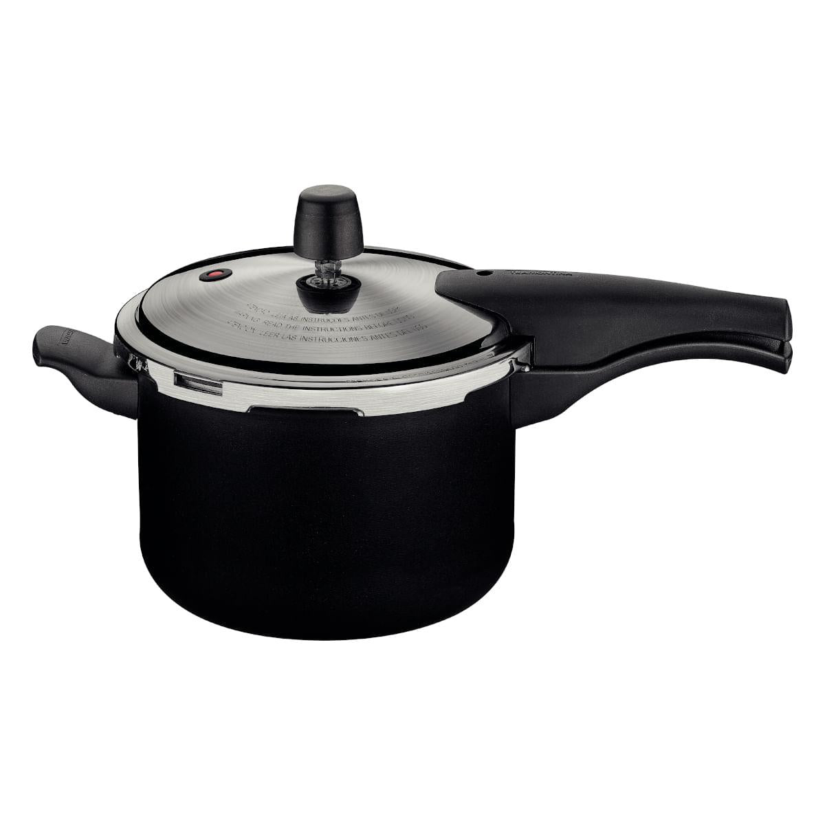 Panela de Pressão Tramontina Vancouver Effect em Alumínio Antiaderente Starflon Max Preto 20 cm 4,5 L