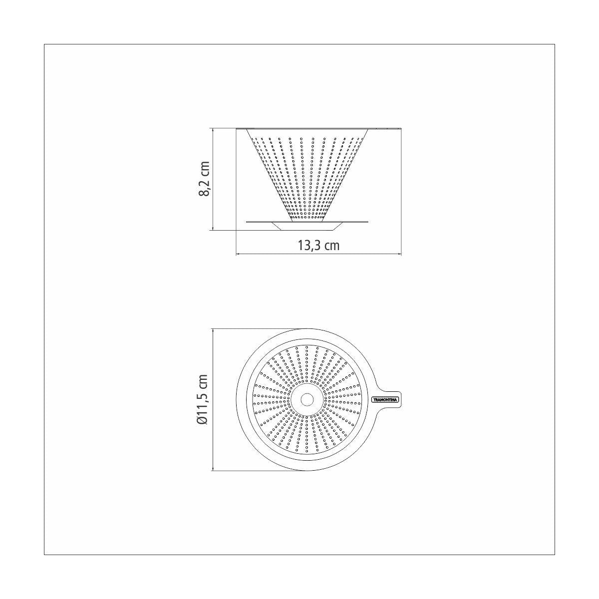 Coador Filtro de Café Tramontina em Aço Inox