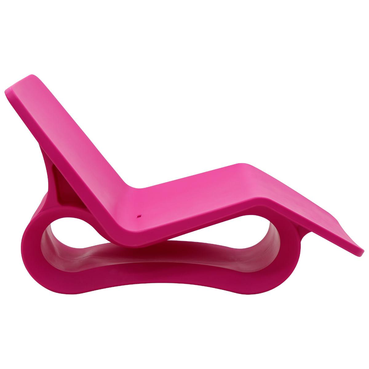 Espreguiçadeira Chaise Tramontina Octo em Polietileno Hot Pink