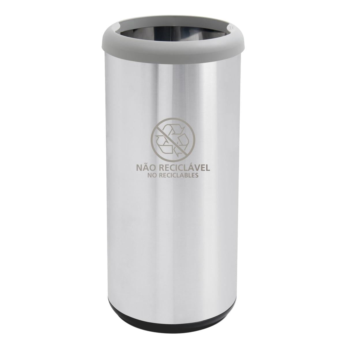 Lixeira Inox Tramontina 40 Litros Cápsula Selecta Plus Cinza