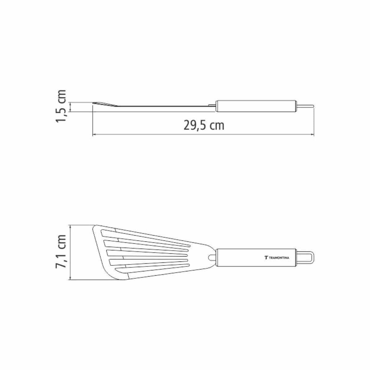 Espátula Tramontina Marffim em Aço Inox 29,5 cm