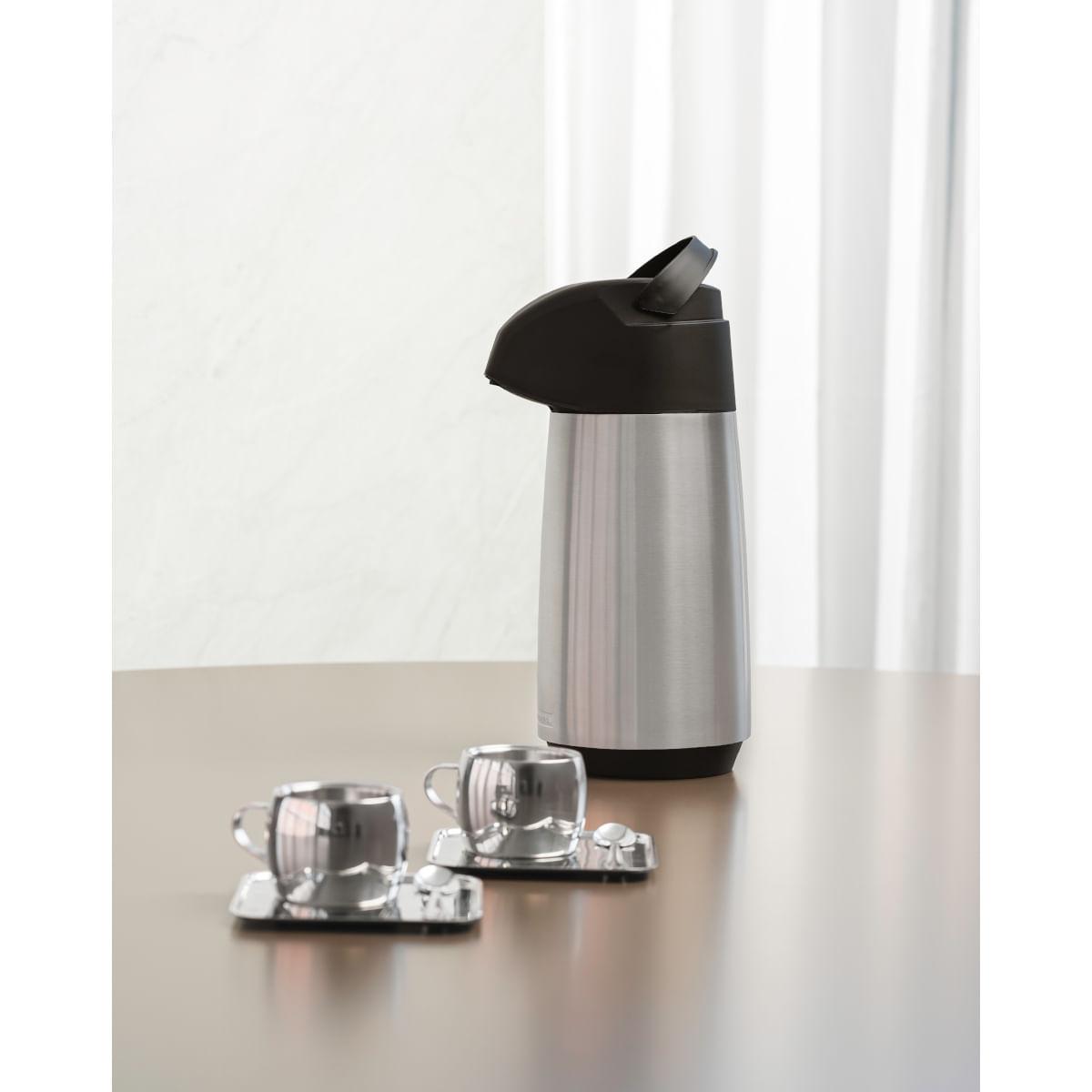 Garrafa Térmica Tramontina Exata Aço Inox com Ampola de Vidro 1 L