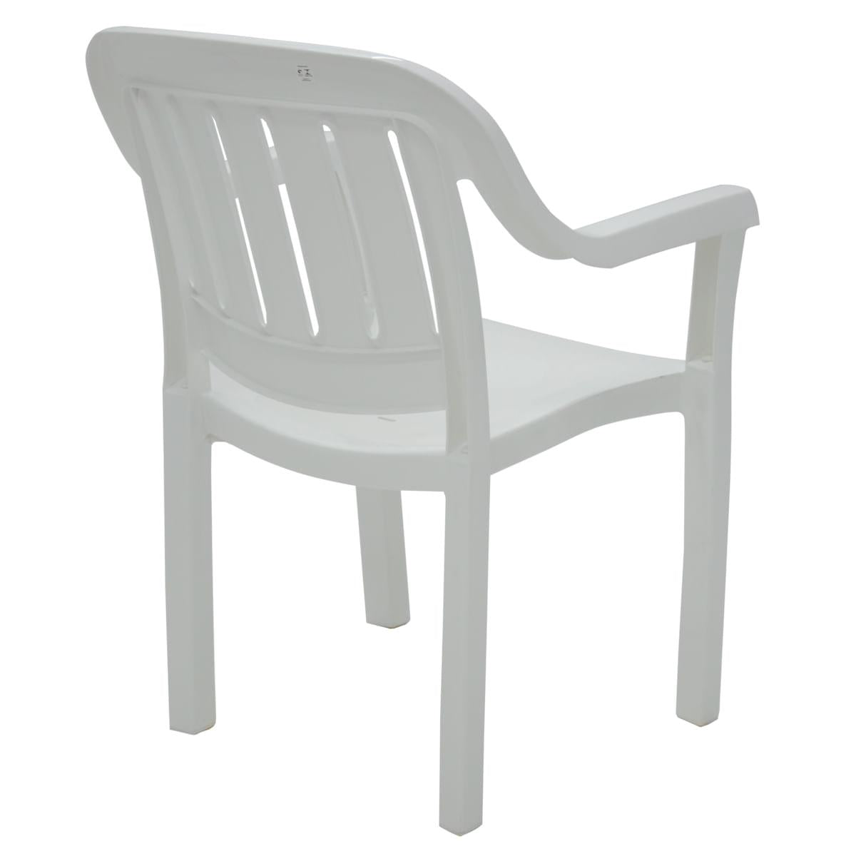 Cadeira Tramontina Miami Branco com Braços Encosto Vertical em Polipropileno