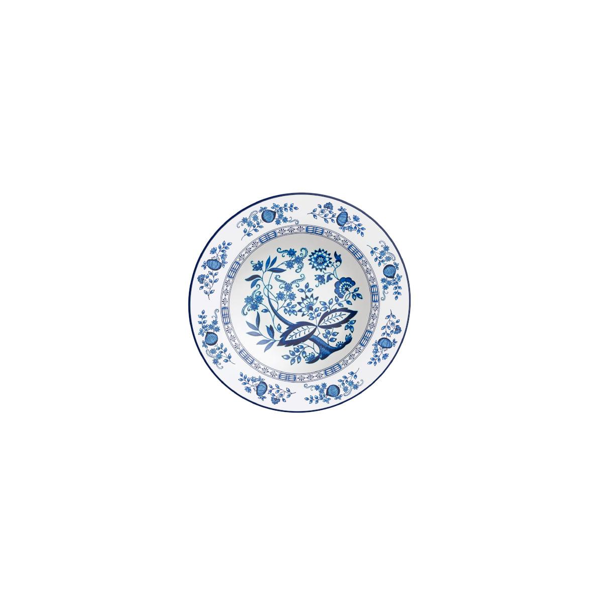 Jogo de Pratos Tramontina Dulce em Porcelana Decorada 18 Peças