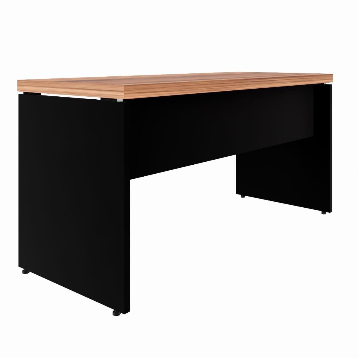 Mesa para Escritório 150x60 cm Nogal Preto Fosco Marin Brasil