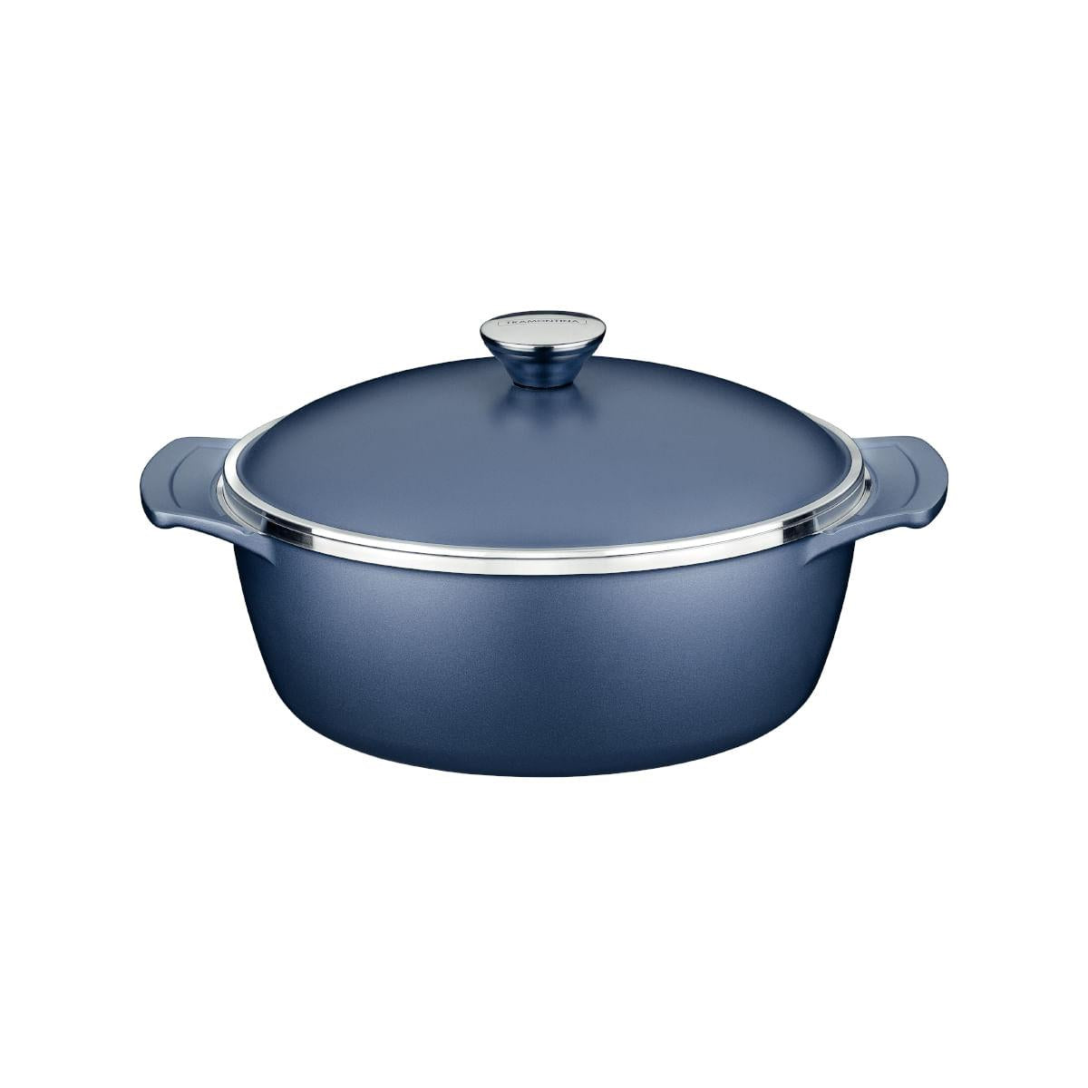 Caçarola Tramontina Lyon em Alumínio Starflon 24 cm 3,7 Litros Azul Elementar