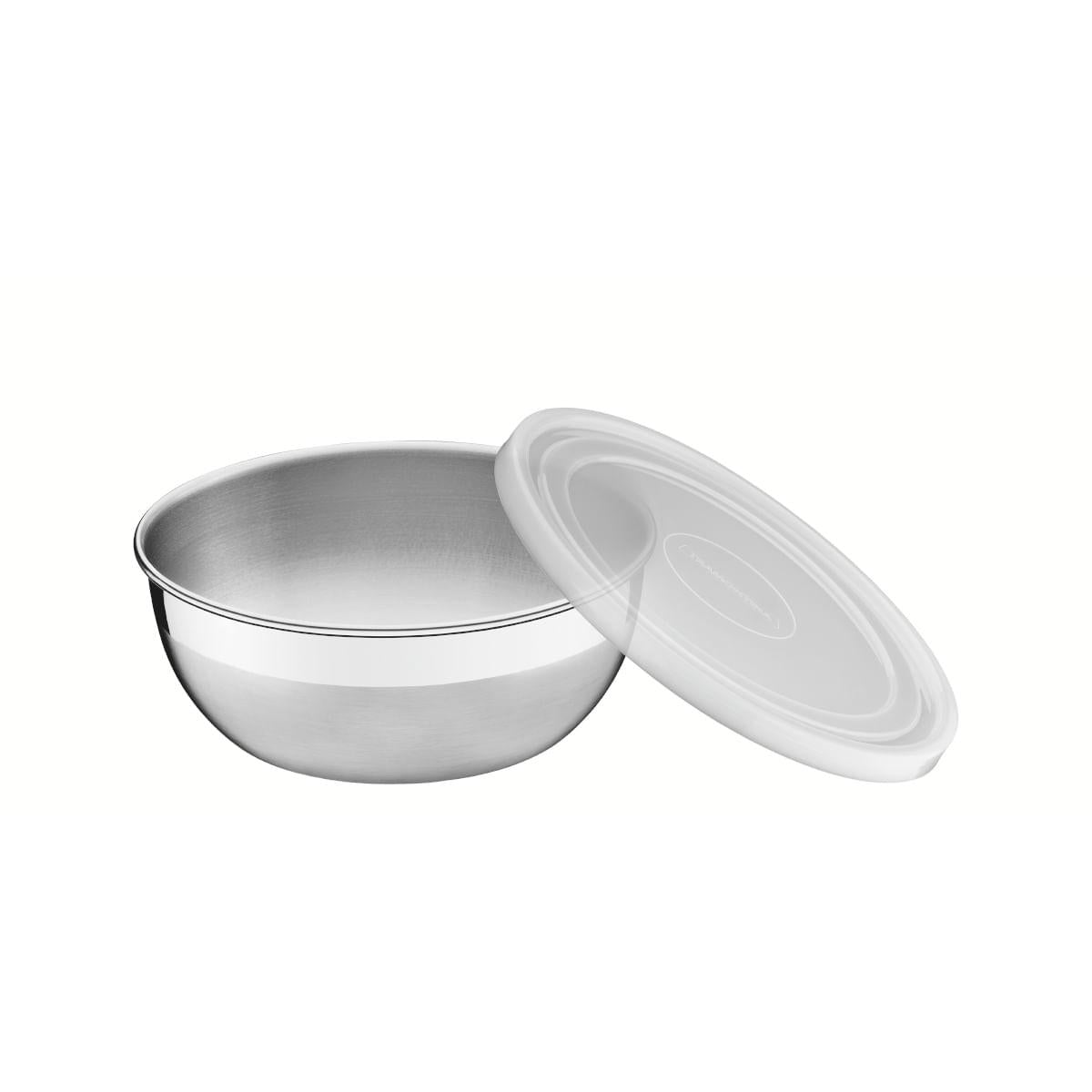 Jogo de Potes Tramontina Freezinox Aço Inox Tampa Plástica 2 Peças