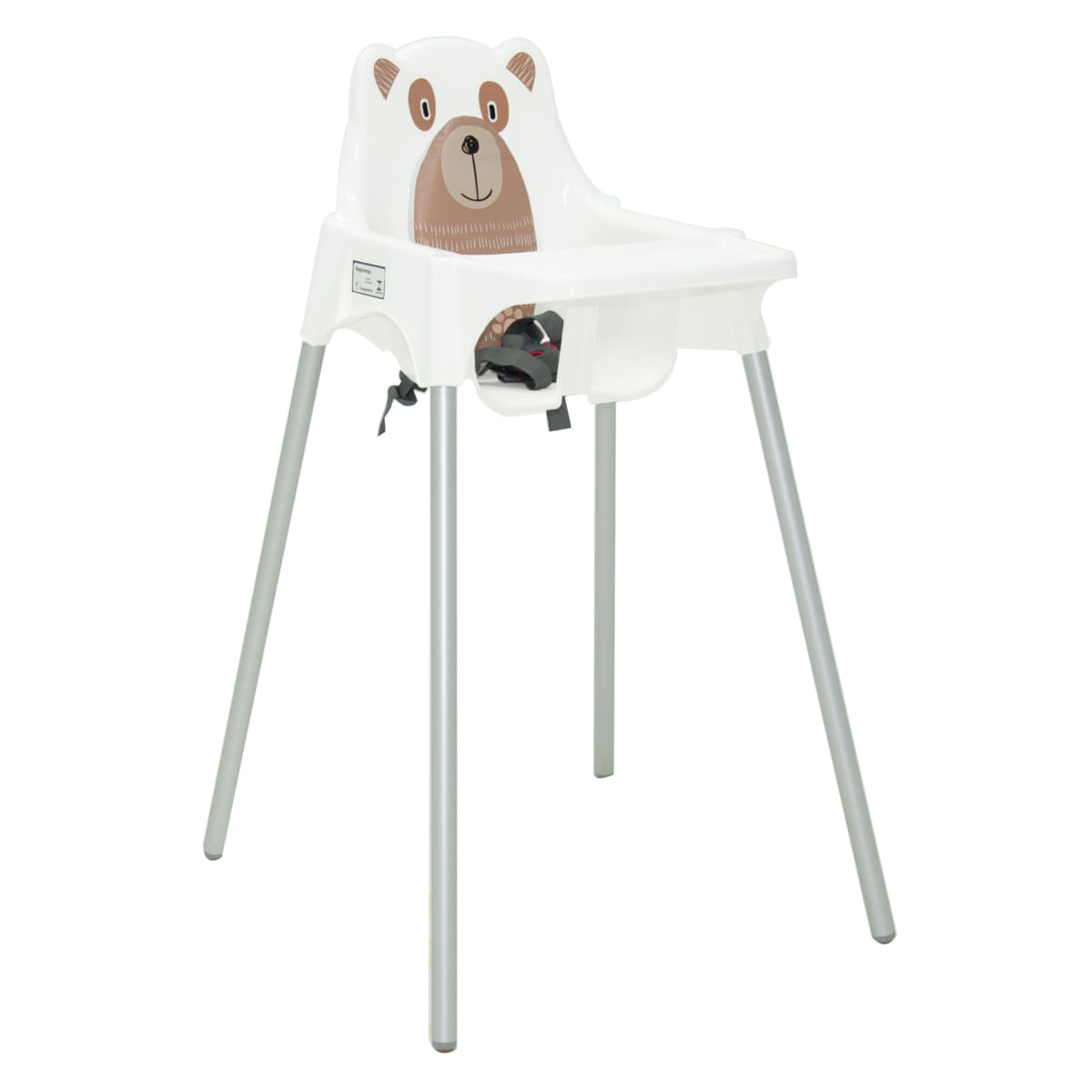 Cadeira para Refeição Infantil Tramontina Teddy em Polipropileno Branco