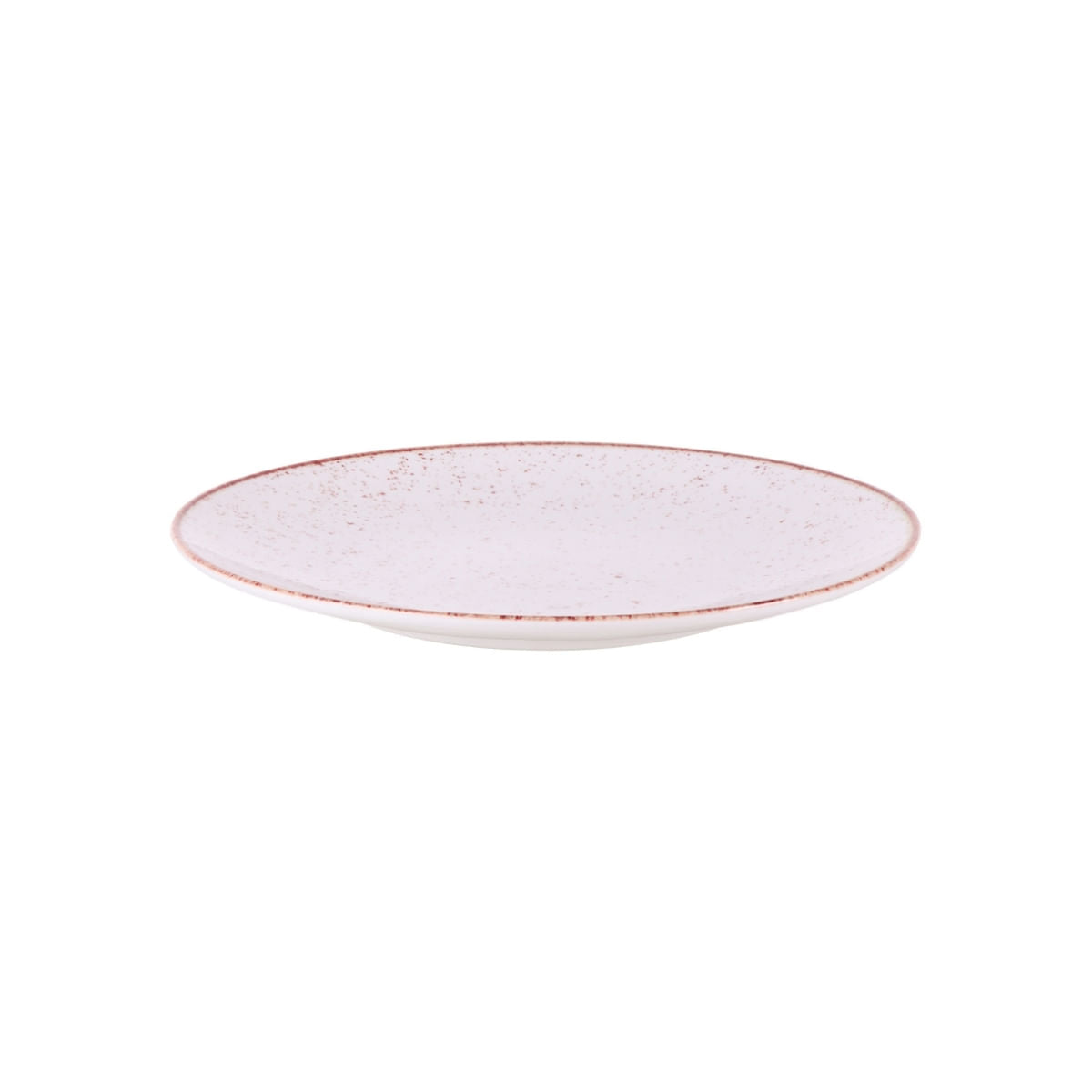 Prato Raso Tramontina Rústico Marrom em Porcelana Decorada 28 cm