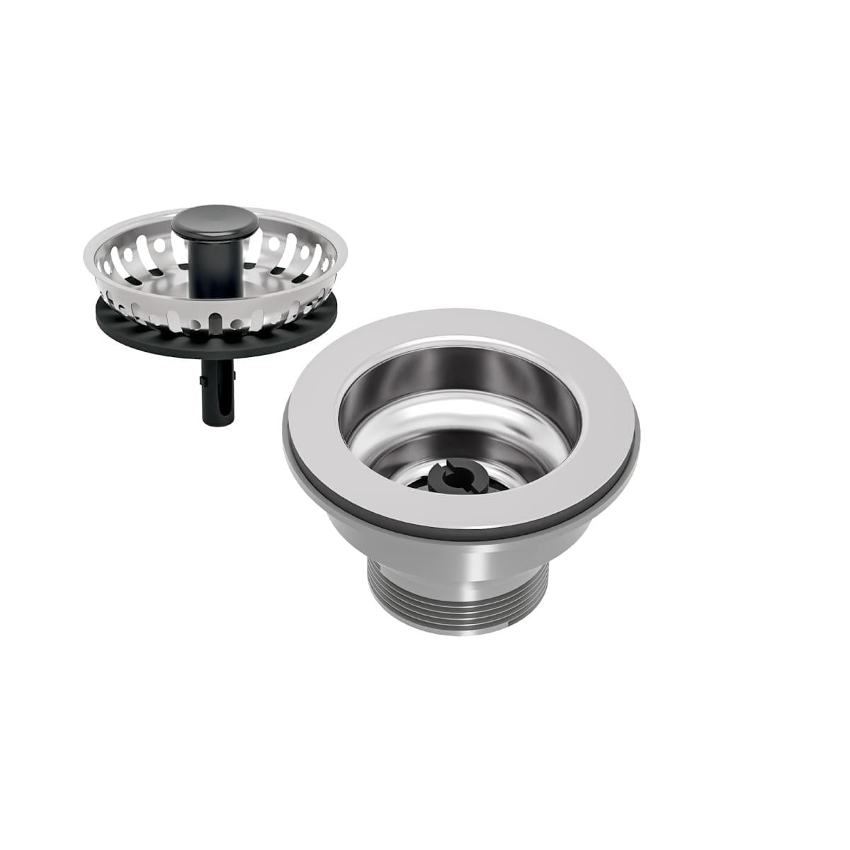Válvula Tramontina 3.1/2" sem escape em Aço Inox e Polipropileno