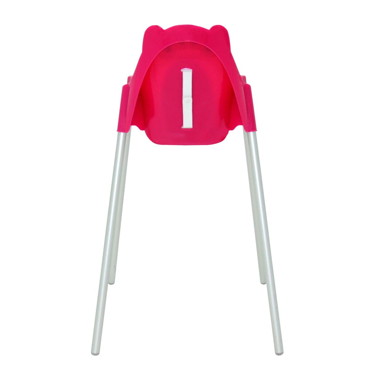 Cadeira para Refeição Infantil Tramontina Monster em Polipropileno Rosa