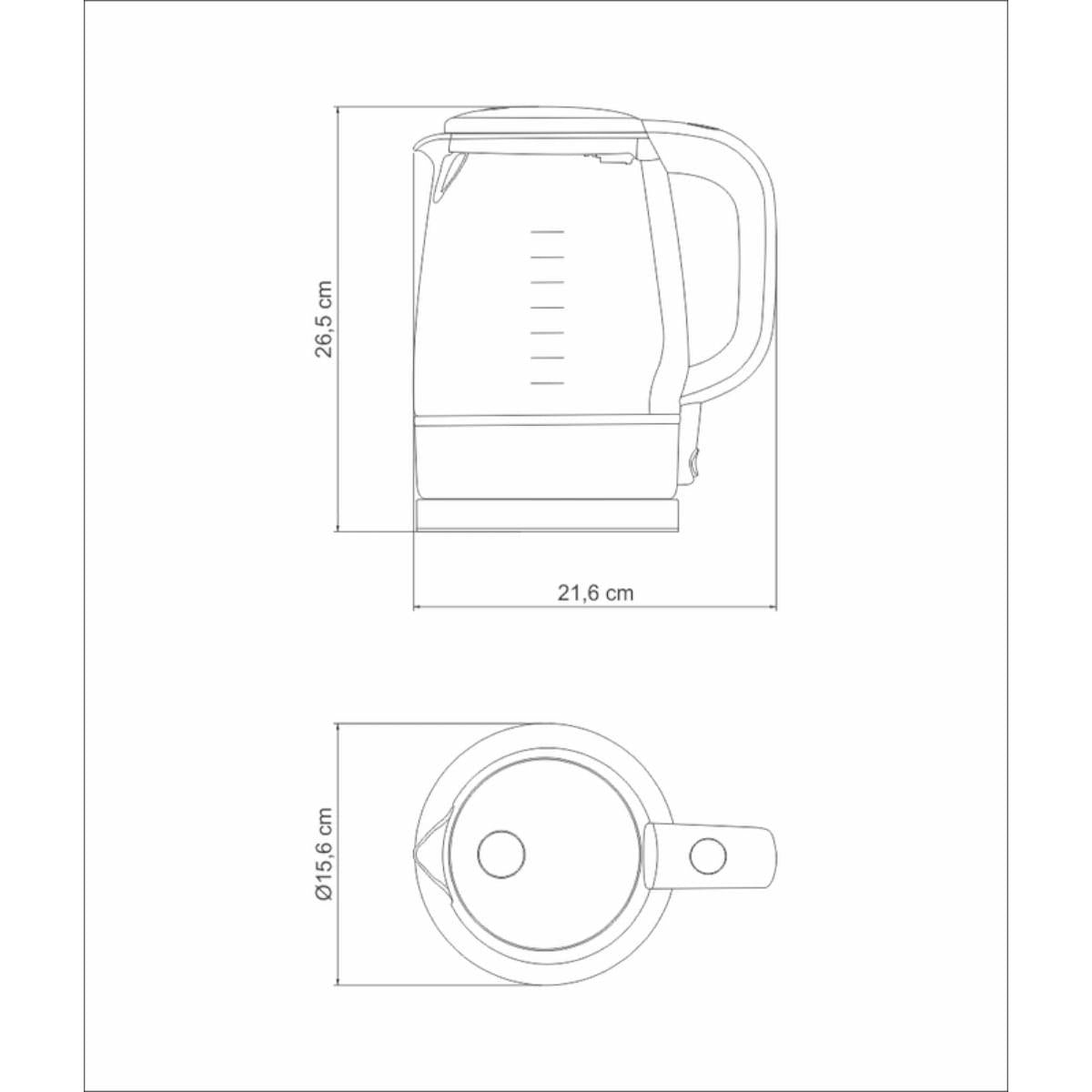 Chaleira Elétrica Tramontina by Breville Transparenza em Aço Inox com Jarra de Vidro 1,7 L 220 V