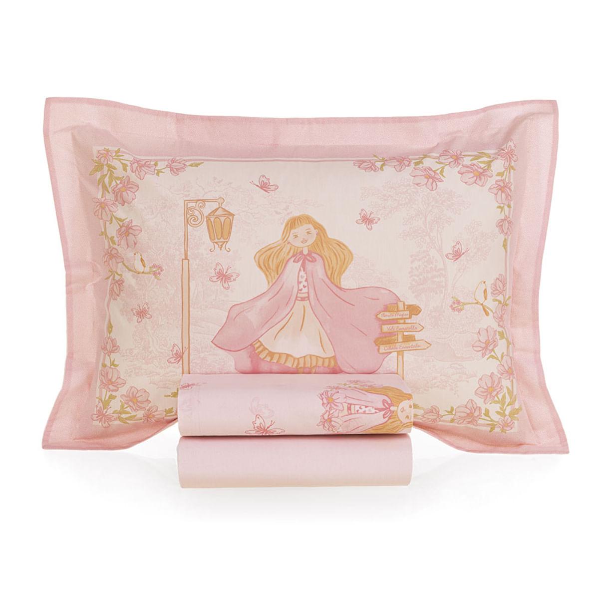 Jogo de Cama Casal Karsten Infantil Amora 220x250cm 100% Algodão