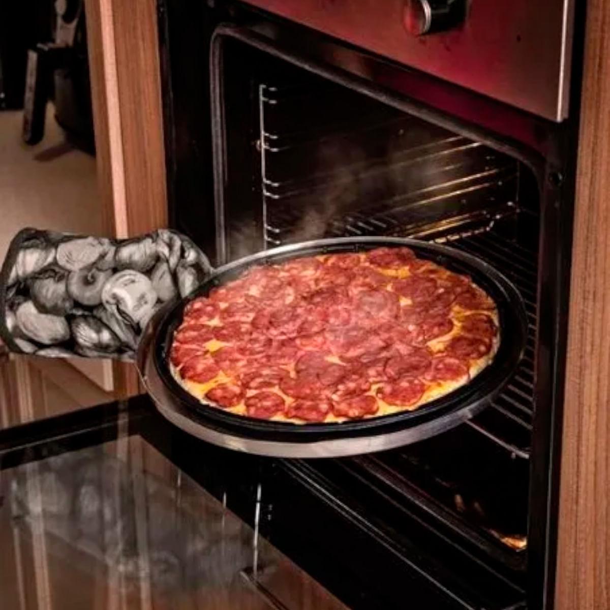 50un Bandeja Pizza Plástica Transparente G230 Rasa 33,5x4,8cm Galvanotek