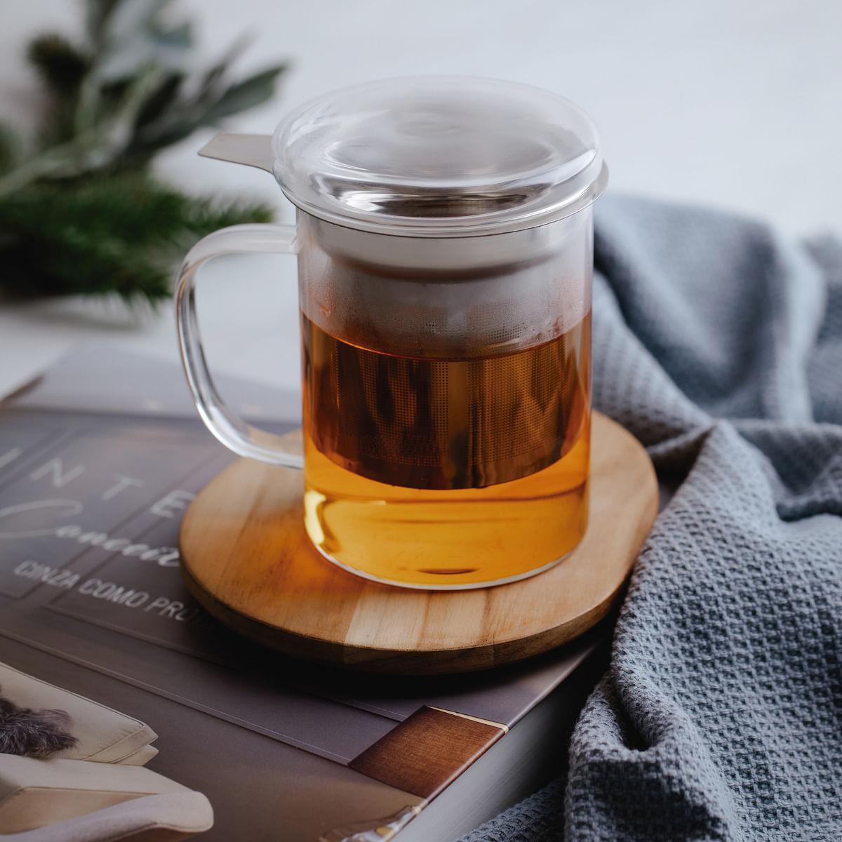 Caneca de Vidro Tramontina com Infusor de Chá 350 ml