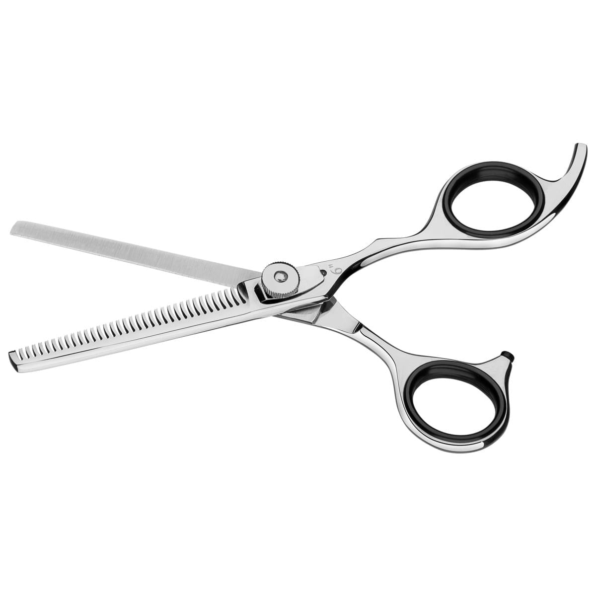 Tesoura para Cabelo Tramontina em Aço Inox com Fio Desbaste e Apoio Fixo para Dedo 6"