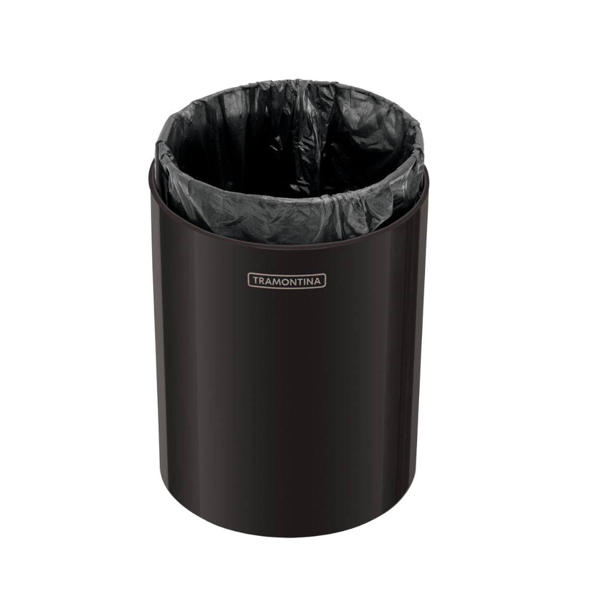 Lixeira Tramontina Útil Black 5 Litros OUTLET